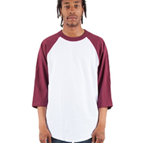 Adult Three-Quarter Sleeve Raglan T-Shirt Thumbnail