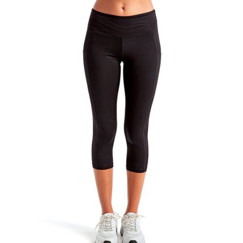 Ladies' Three-Quarter Performance Leggings Thumbnail