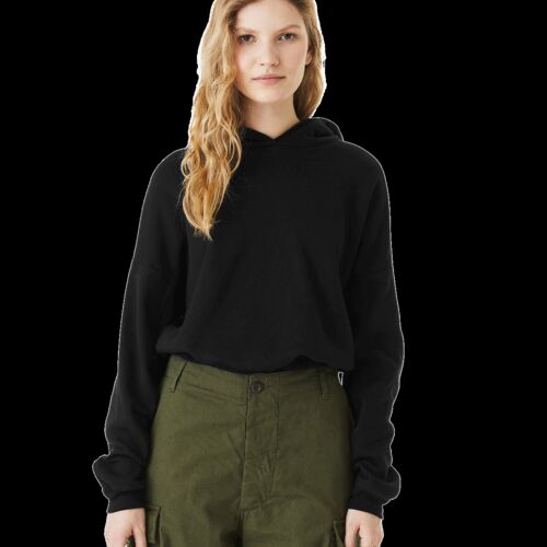 Ladies' Sponge Fleece Cinched Bottom Hooded Sweatshirt Thumbnail