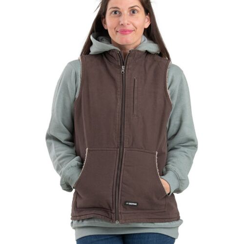 Ladies' Sherpa-Lined Softstone Duck Vest Thumbnail