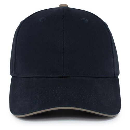 Brushed Twill Cap With Sandwich Bill Thumbnail