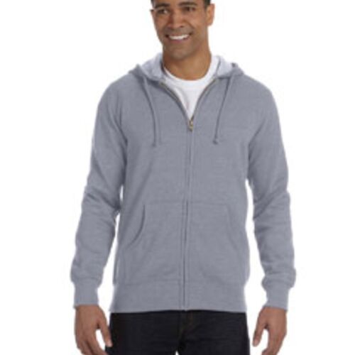 Unisex Heathered Full-Zip Hooded Sweatshirt Thumbnail