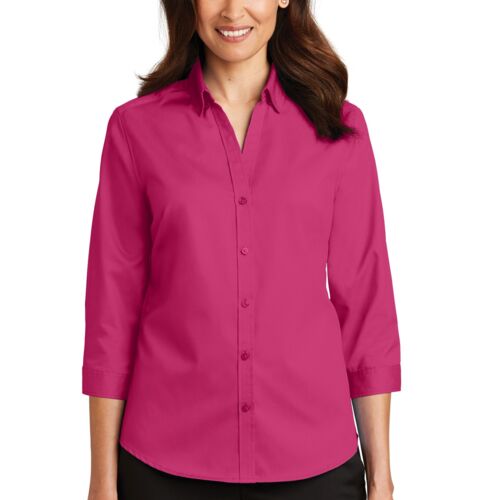 Women's 3/4 Sleeve SuperPro Twill Shirt Thumbnail