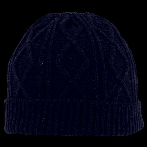 OTTO CAP 12" Cable Knit Beanie w/ Rib Knit Cuff Thumbnail