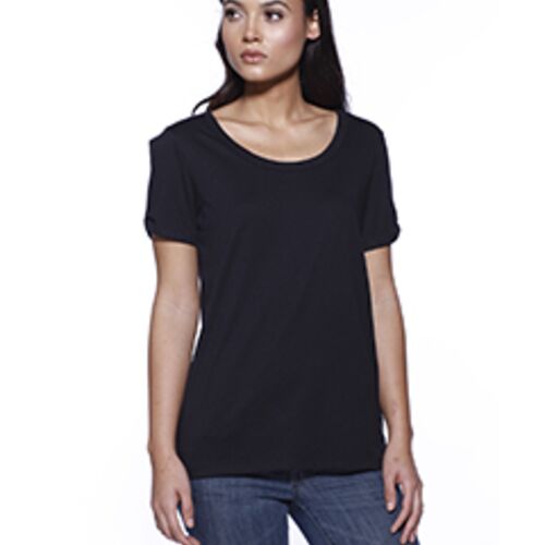 Ladies' CVC Twist Sleeve Top Thumbnail