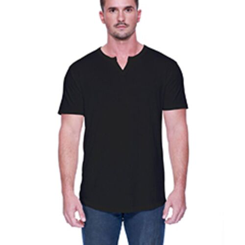 Men's CVC  Slit V-Neck T-Shirt Thumbnail