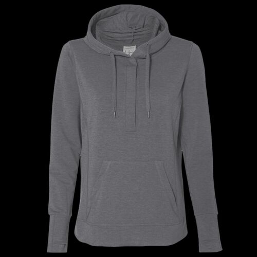 Ladies' Omega Stretch Snap-Placket Hooded Sweatshirt Thumbnail