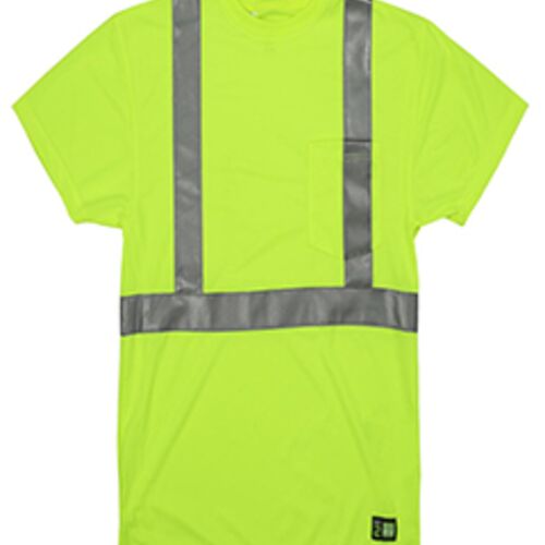 Men's Tall Hi-Vis Class 2 Performance Short Sleeve T-Shirt Thumbnail