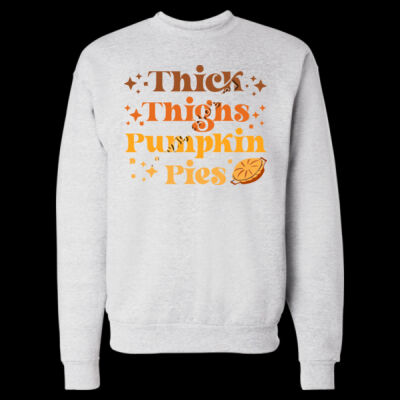 Thick thighs pumpkin pie sweatshirt Thumbnail
