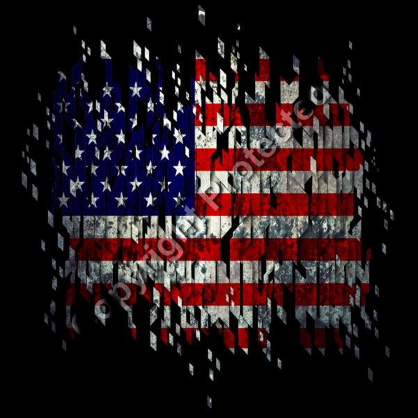 Digital American Flag Thumbnail